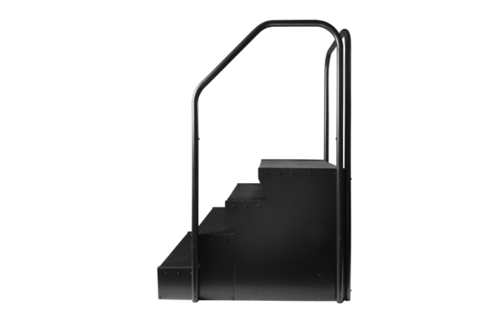 Escalier pour spa de nage - 4 marches avec rampe d'accès Be Spa — vue complémentaire du modèle